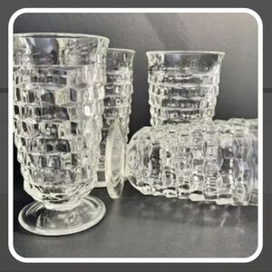 Vintage Whitehall Colony Tumblers - Set of 4, American Cubist Tumblers